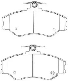 Комплект тормозных колодок (AISIN: ASN-2025)